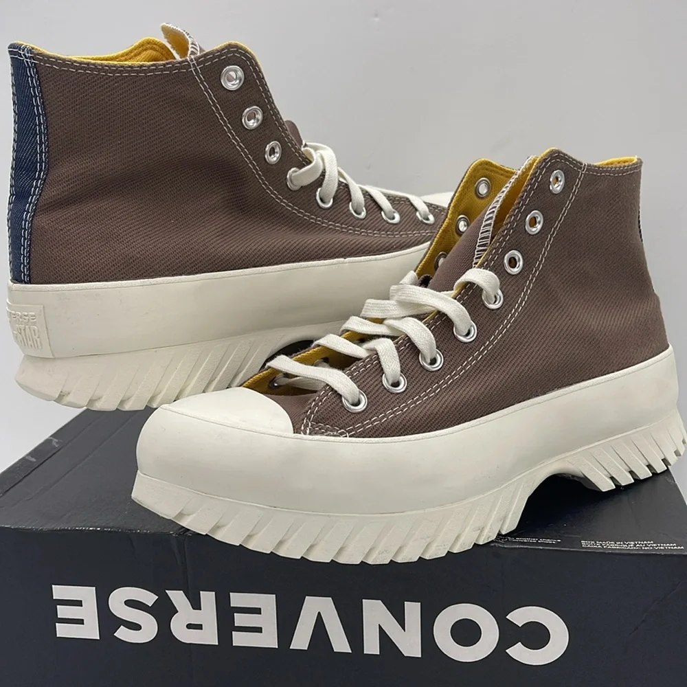 Converse Men’s High-Top Platform Sneakers A03808C CTAS LUGGED 2.0 HI SQUIRREL FR